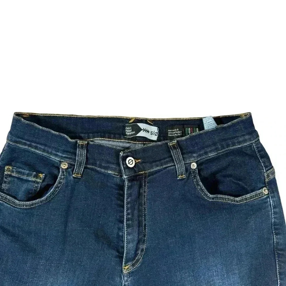 Slo Mid Rise Skinny Jeans Women's SIze 34 Dark Blue Denim Stretch - Picture 13 of 15